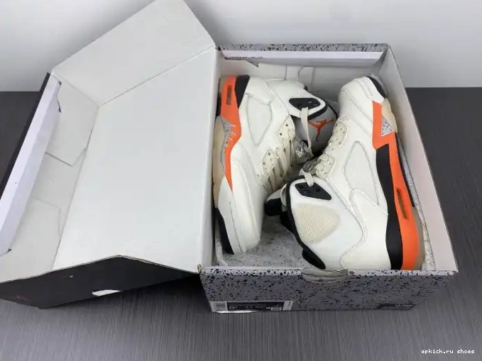Rep Retro 5 DC1060-100 Jordan Orange Total 0501